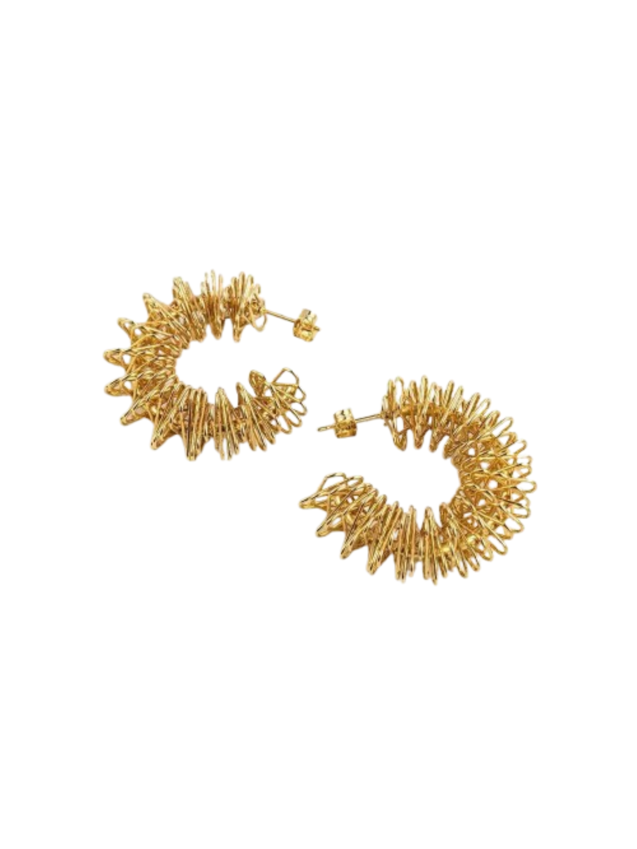 GOLDEN PINS STYLE EARRINGS