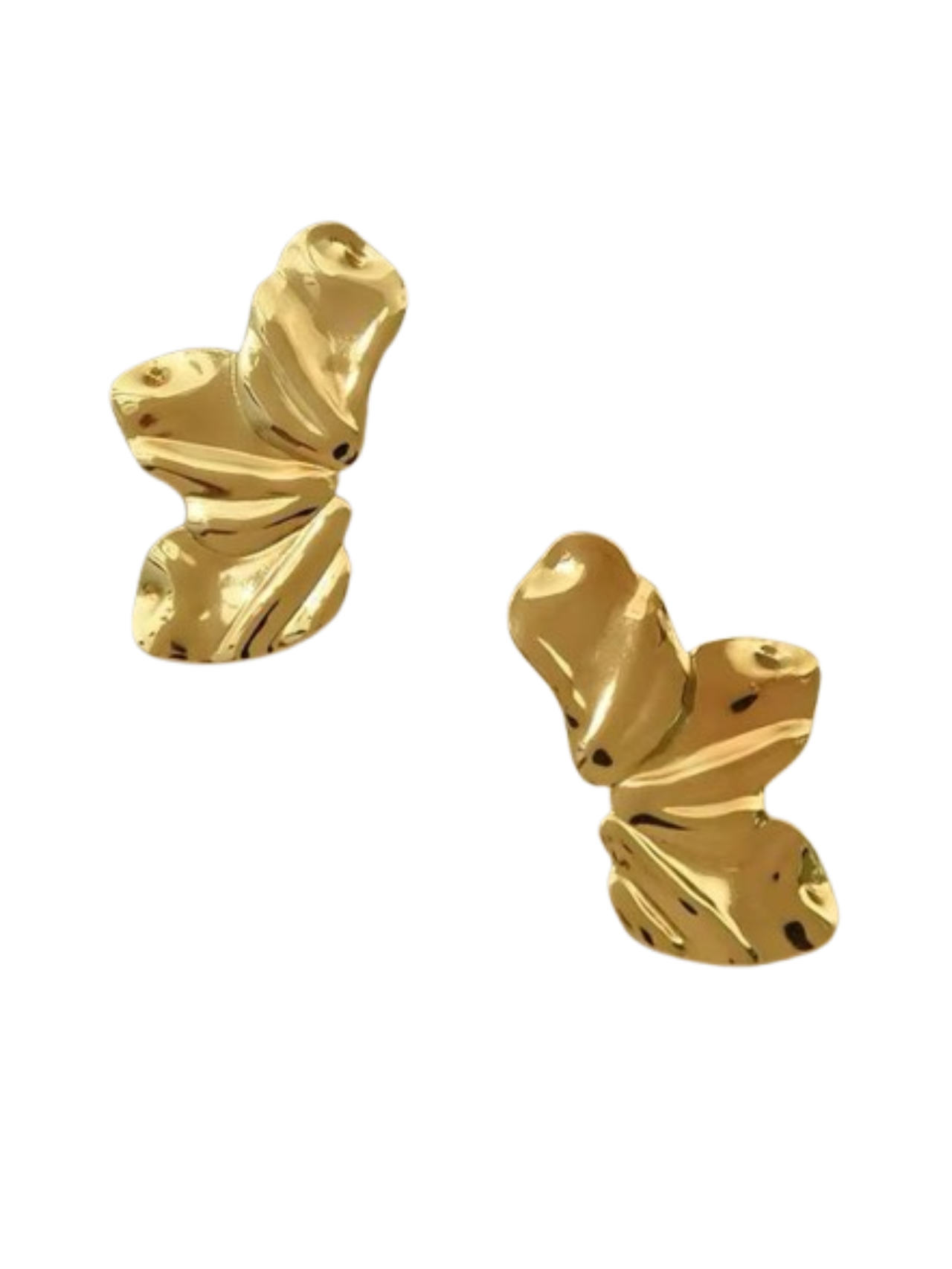 HALF FLOWER EARRINGS