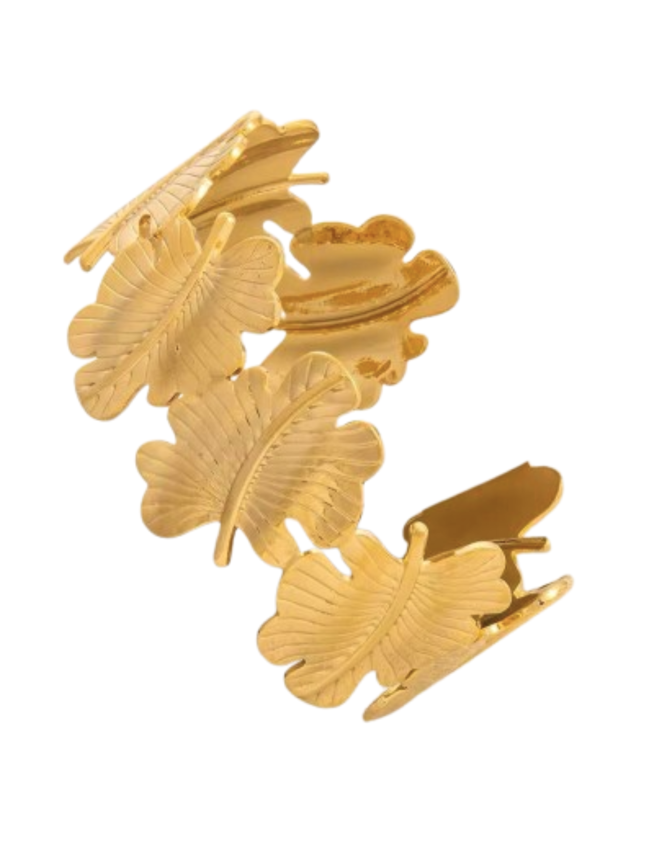 TEXTURED LEAF BANGLE