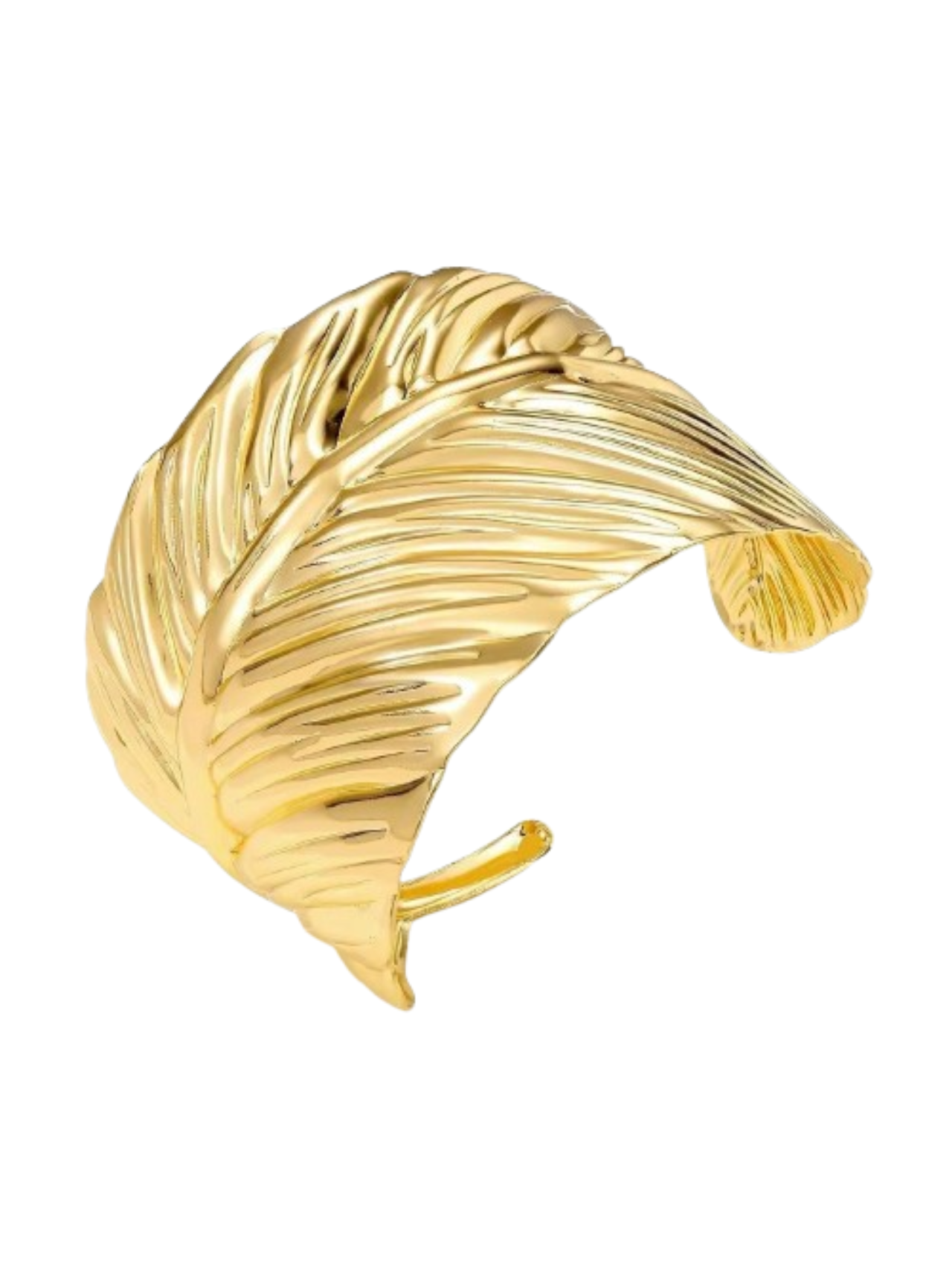 GOLDEN FEATHER BANGLE